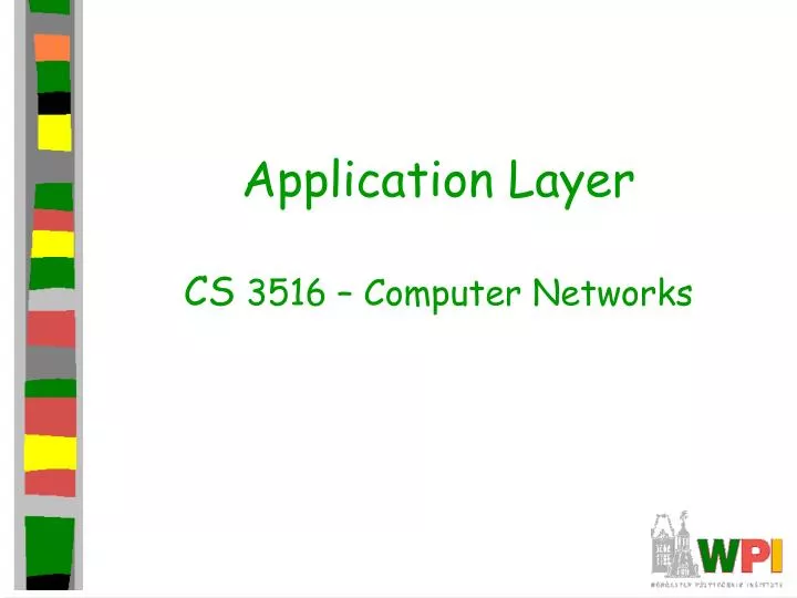 application layer cs 3516 computer networks