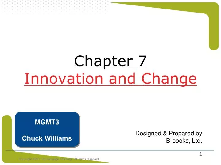 chapter 7 innovation and change