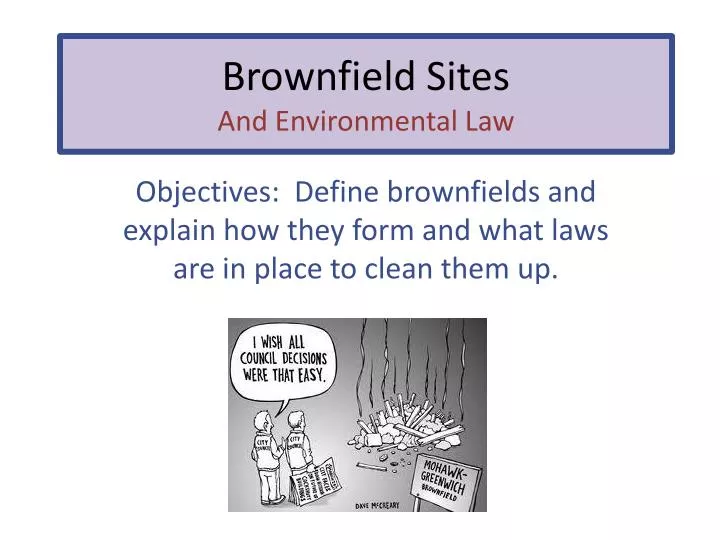 brownfield sites and environmental law