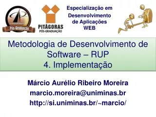 metodologia de desenvolvimento de software rup 4 implementa o