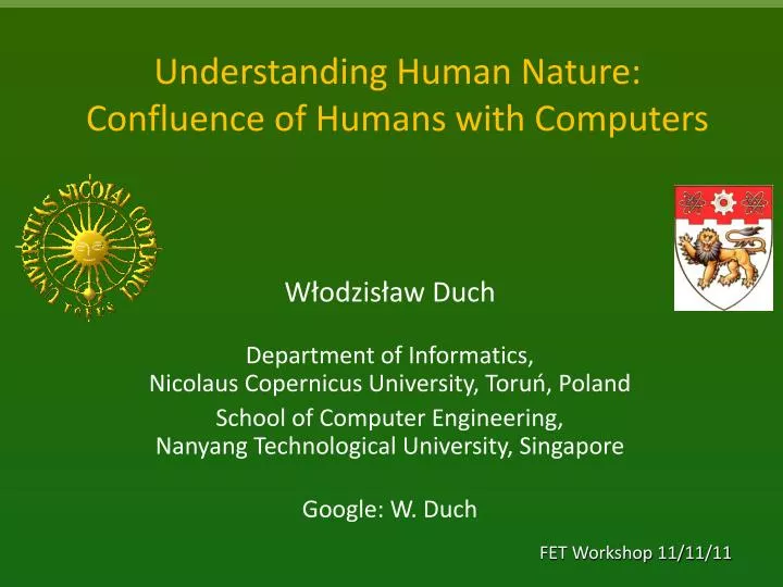 understanding human nature confluence of humans with computers