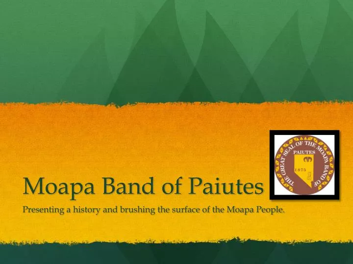 moapa band of paiutes