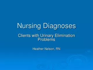 nursing diagnoses