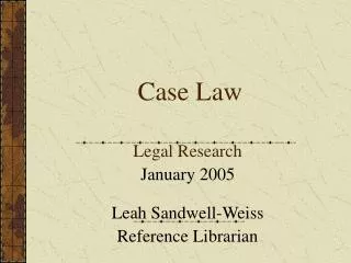 Case Law