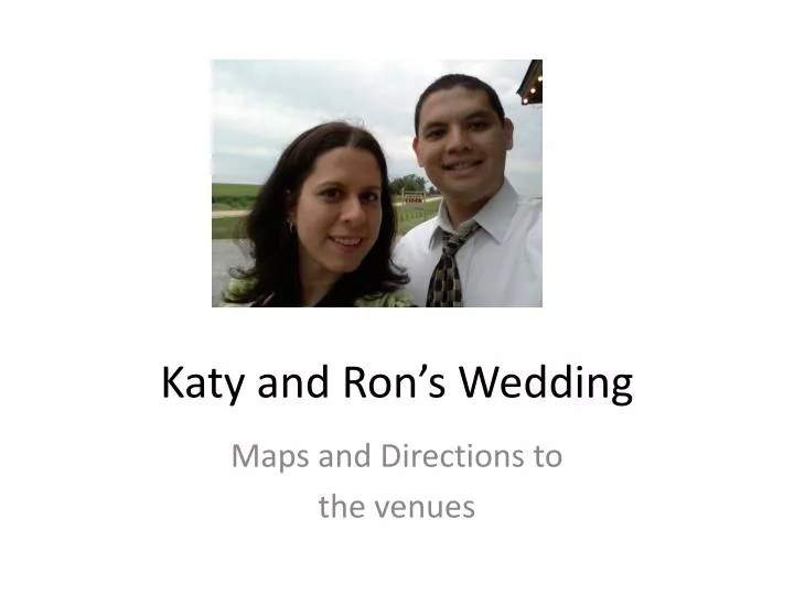 katy and ron s wedding