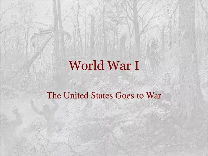 world war i