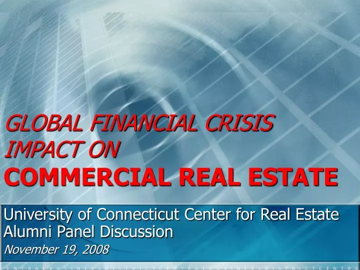 global financial crisis impact on commercial real estate