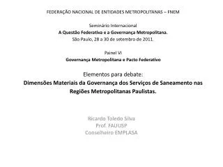 ricardo toledo silva prof fauusp conselheiro emplasa