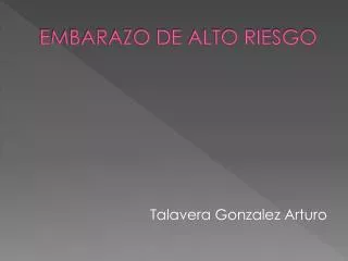 embarazo de alto riesgo