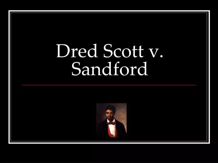 dred scott v sandford