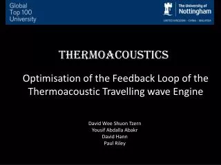 THERMOACOUSTICS