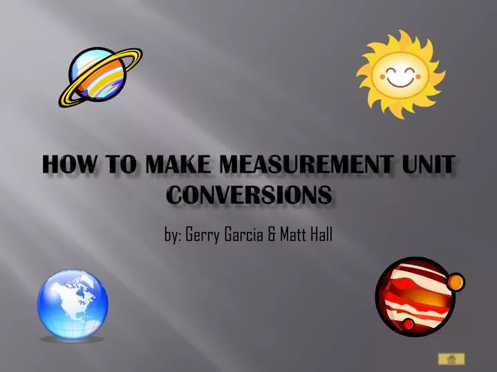 how to make measurement unit conversions