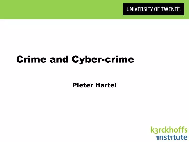 crime and cyber crime