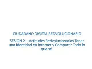 CIUDADANO DIGITAL REDVOLUCIONARIO