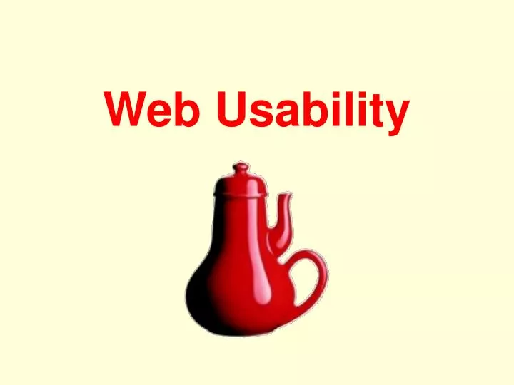 web usability