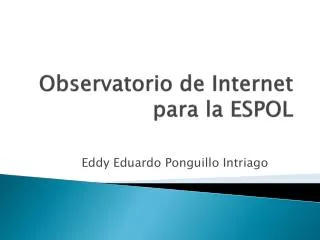 observatorio de internet para la espol