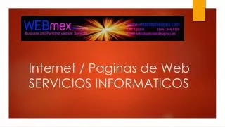 internet paginas de web servicios informaticos