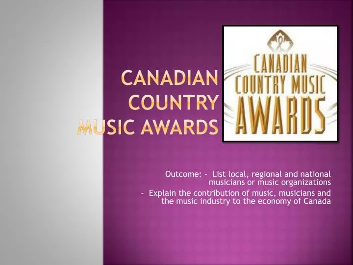 canadian country music awards