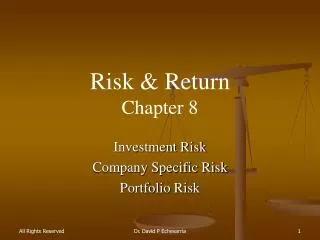 Risk &amp; Return Chapter 8