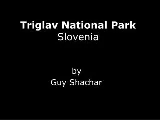 Triglav National Park Slovenia by Guy Shachar