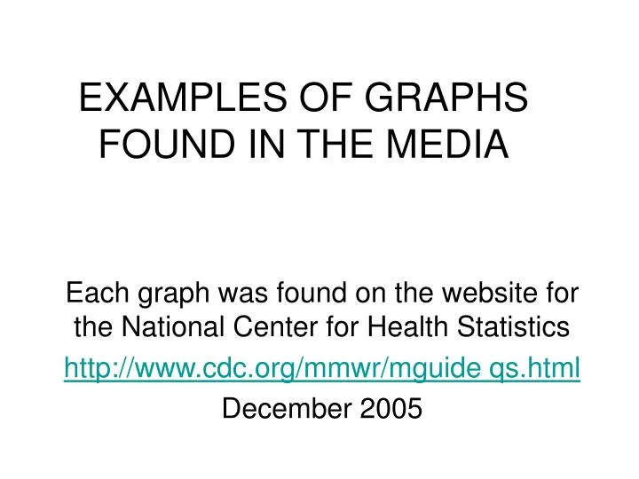 examples of graphs found in the media