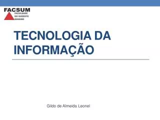 tecnologia da informa o
