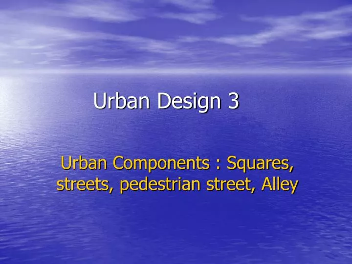 urban design 3