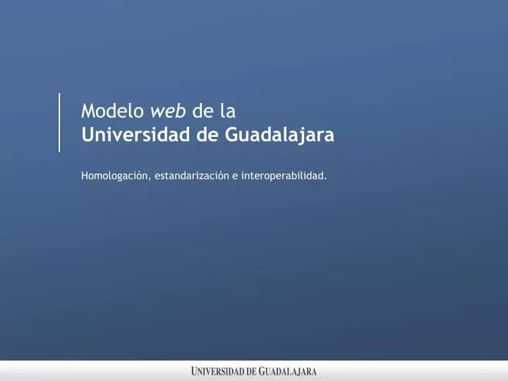modelo web de la universidad de guadalajara
