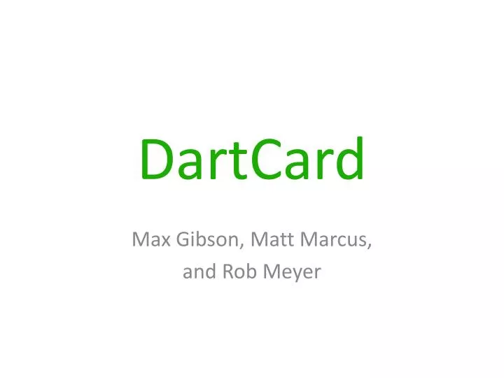 dartcard