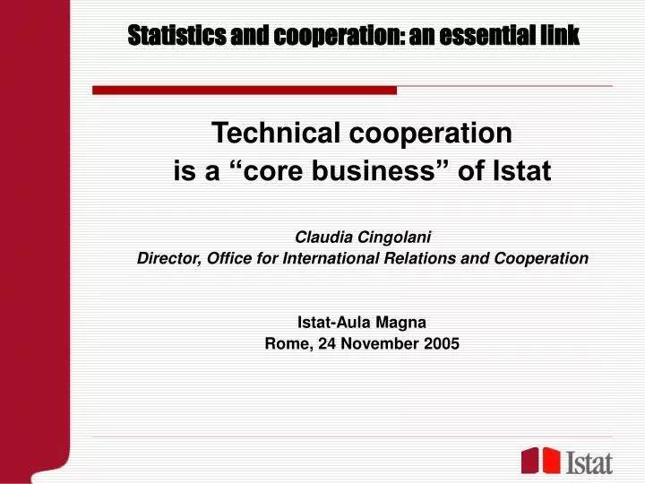 statistics and cooperation an essential link