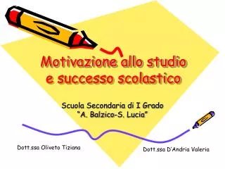 motivazione allo studio e successo scolastico