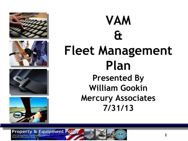 vam fleet management plan presented by william gookin mercury associates 7 31 13