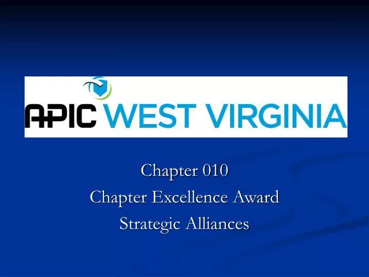 chapter 010 chapter excellence award strategic alliances