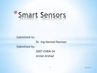 Smart Sensors