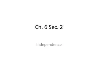 ch 6 sec 2