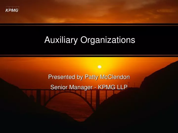 auxiliary organizations