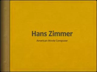 Hans Zimmer