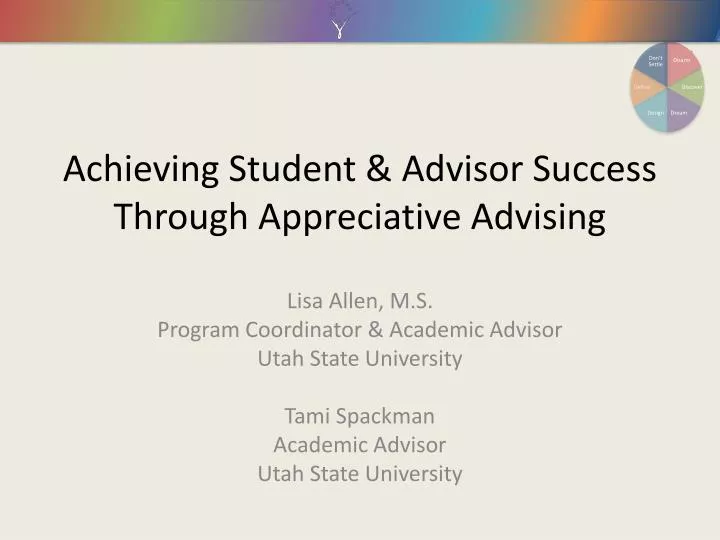 achieving student advisor success through appreciative advising