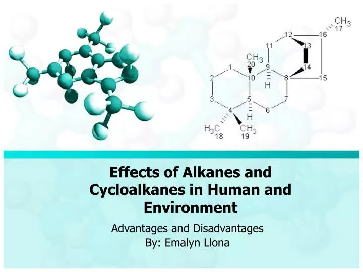 effects of alkanes and cycloalkanes in human and environment