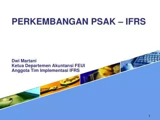 perkembangan psak ifrs