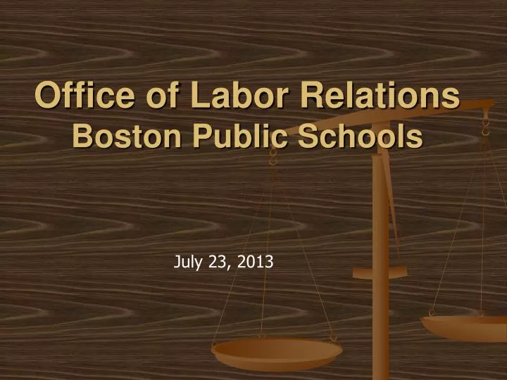 office of labor relations boston public schools