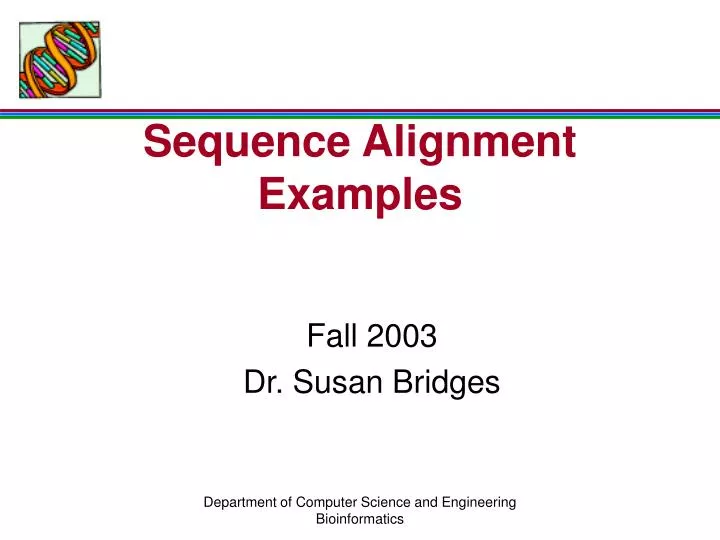 sequence alignment examples