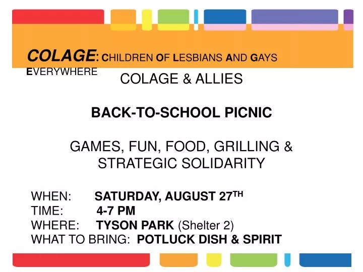 colage allies back to school picnic games fun food grilling strategic solidarity