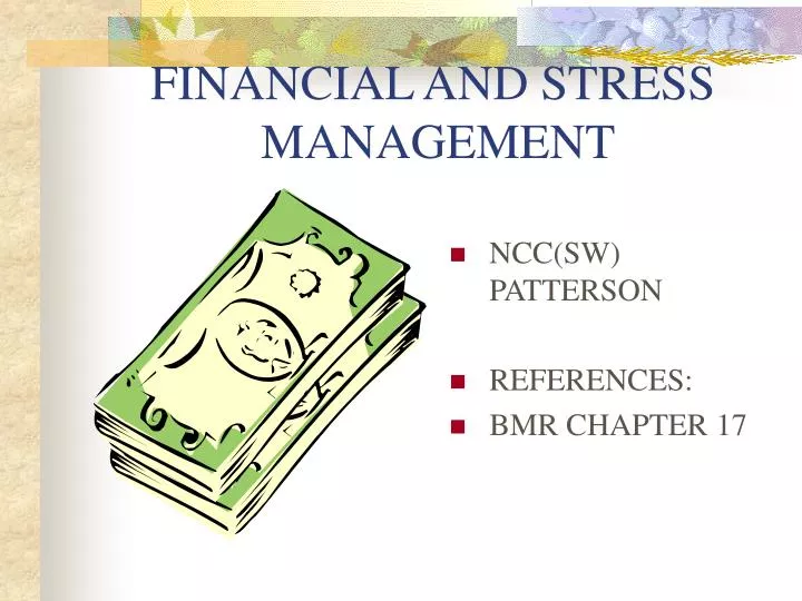financial and stress management