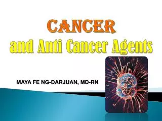 CANCER and Anti Cancer Agents