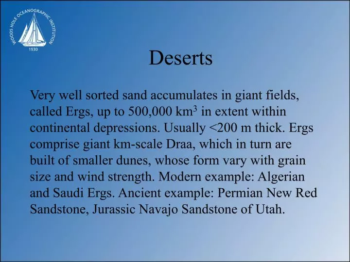 deserts