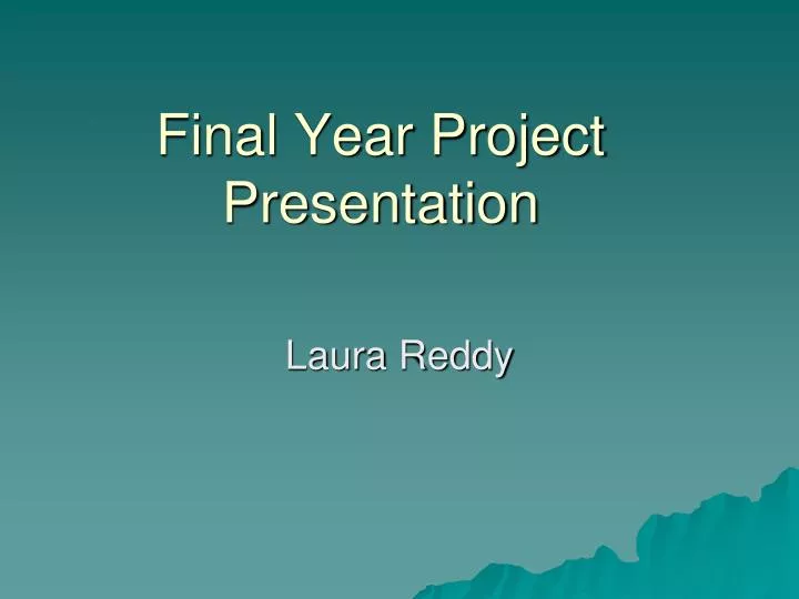 final year project presentation