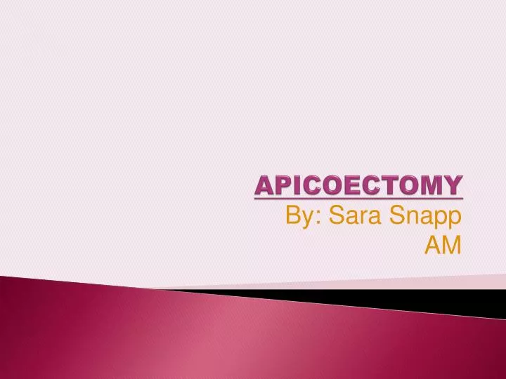 apicoectomy