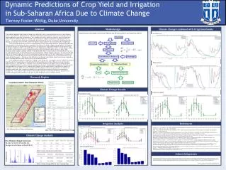 Dynamic Predictions of Crop Yield and Irrigation in Sub-Saharan Africa Due to Climate Change