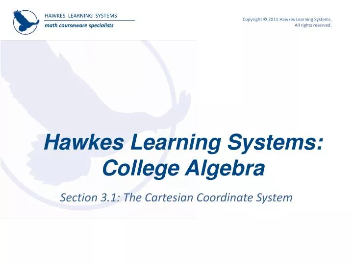 hawkes learning systems college algebra